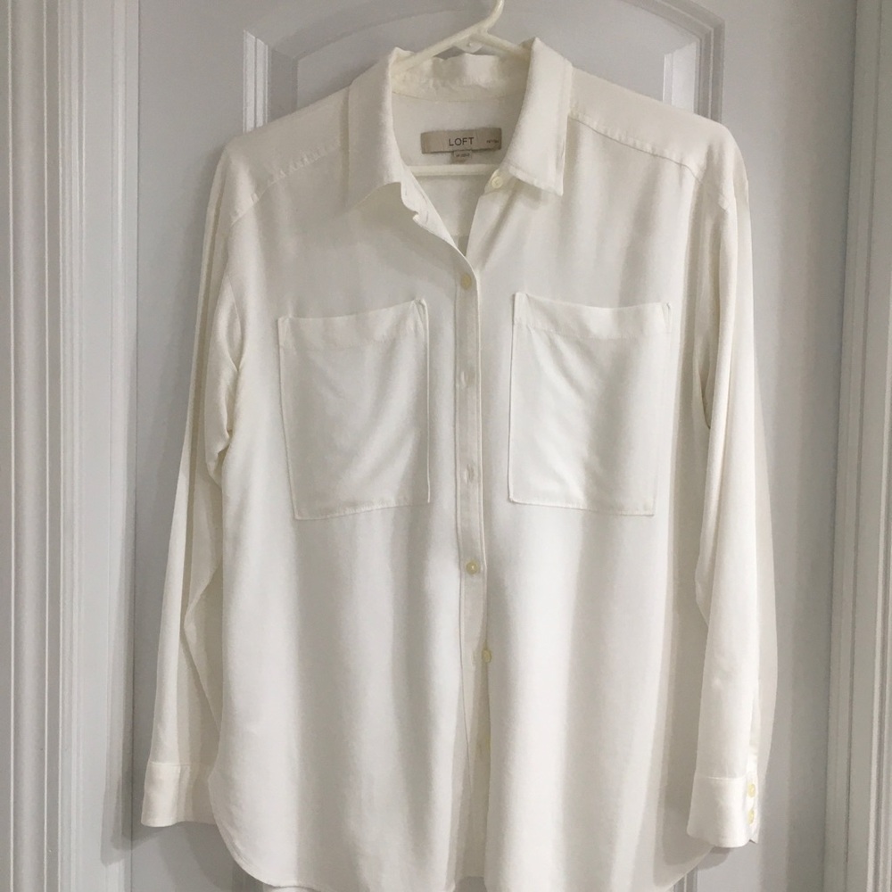 LOFT women’s White Shirt - Picture 2 of 5